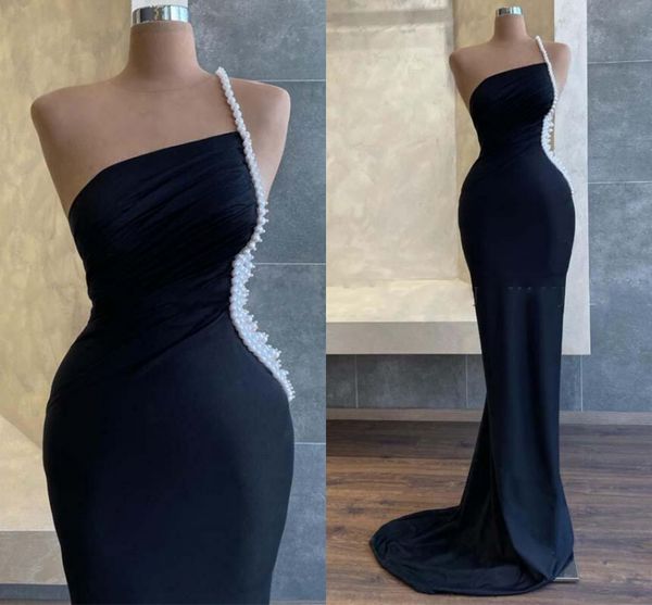 mermaid black women evening dress 2023 one shoulder pearls beaded stain long prom formal gowns abendkleider dubai robe de soiree, Black;red
mermaid black women evening dress 2023 one shoulder pearls beaded stain long prom formal gowns abendkleider dubai robe de soiree, Black;red