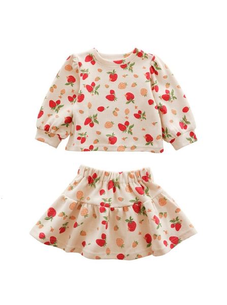 clothing sets spring autumn baby girls cotton strawberry sweatshirt elastic waist skirt kids 2 pieces outfits 2 8 years 230317, White
clothing sets spring autumn baby girls cotton strawberry sweatshirt elastic waist skirt kids 2 pieces outfits 2 8 years 230317, White