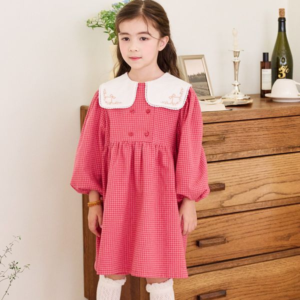 girl's dresses bebezoo girls autumn dress puff sleeve peter pan collar plaid cute dresses for 3-8 years kids girl clothes 230320, Red;yellow
girl's dresses bebezoo girls autumn dress puff sleeve peter pan collar plaid cute dresses for 3-8 years kids girl clothes 230320, Red;yellow