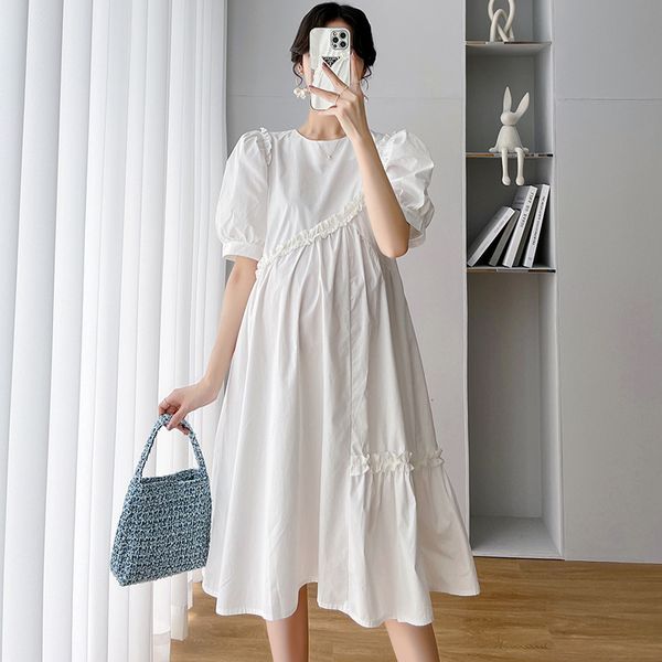 maternity dresses solid fungus materniry summer clothes for pregnant women cute oneck short sleeve elegant pregnancy vestidos 230320, White
maternity dresses solid fungus materniry summer clothes for pregnant women cute oneck short sleeve elegant pregnancy vestidos 230320, White