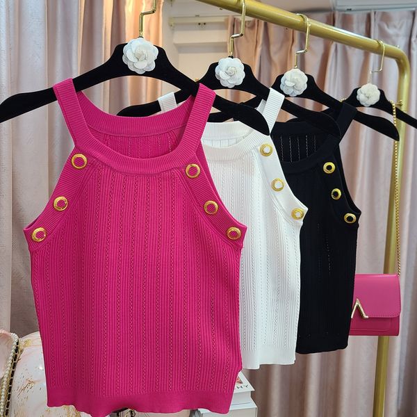 women's tanks womens designer clothing fashion tank t shirt tanks design gold button sleeveless suspender tank summer round neck slim, White
women's tanks womens designer clothing fashion tank t shirt tanks design gold button sleeveless suspender tank summer round neck slim, White