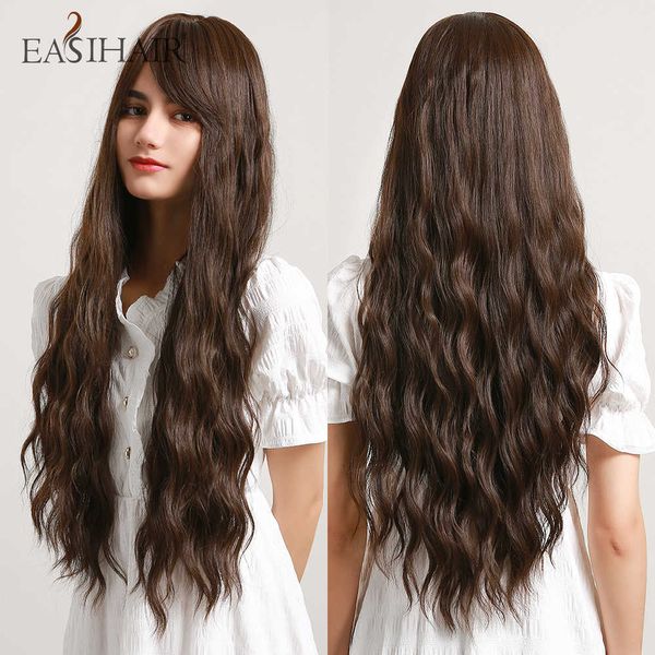 synthetic wigs easihair long dark brown water wave synthetic wigs for women natural hair with said bangs daily heat resistant cosplay 230227, Black
synthetic wigs easihair long dark brown water wave synthetic wigs for women natural hair with said bangs daily heat resistant cosplay 230227, Black