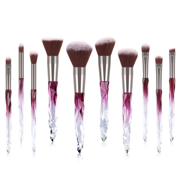 beauty items 10 pcs crystal makeup brushes set private label face wash brush facial brush makeup tools
beauty items 10 pcs crystal makeup brushes set private label face wash brush facial brush makeup tools