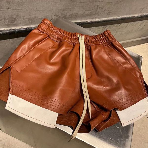 women's shorts go ballistic ya genuine leather real lambskin pants ladies sheepskin 230320, White;black
women's shorts go ballistic ya genuine leather real lambskin pants ladies sheepskin 230320, White;black