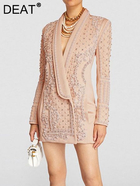 womens suits blazers deat fashion womens blazer handmade pearl beaded shawl collar hidden breasted long sleeve suit jackets spring 17a4050h, White;black
womens suits blazers deat fashion womens blazer handmade pearl beaded shawl collar hidden breasted long sleeve suit jackets spring 17a4050h, White;black