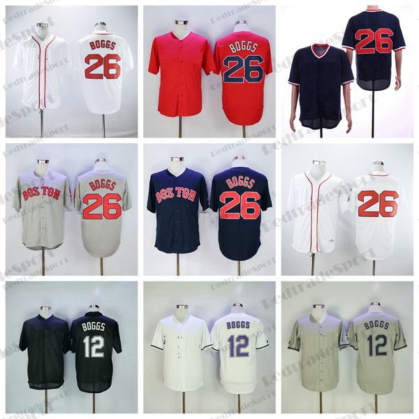 mens 26 wade boggs baseball jerseys #12 vintage 1992 grey orange navy blue white stitched shirts, Blue;black
mens 26 wade boggs baseball jerseys #12 vintage 1992 grey orange navy blue white stitched shirts, Blue;black
