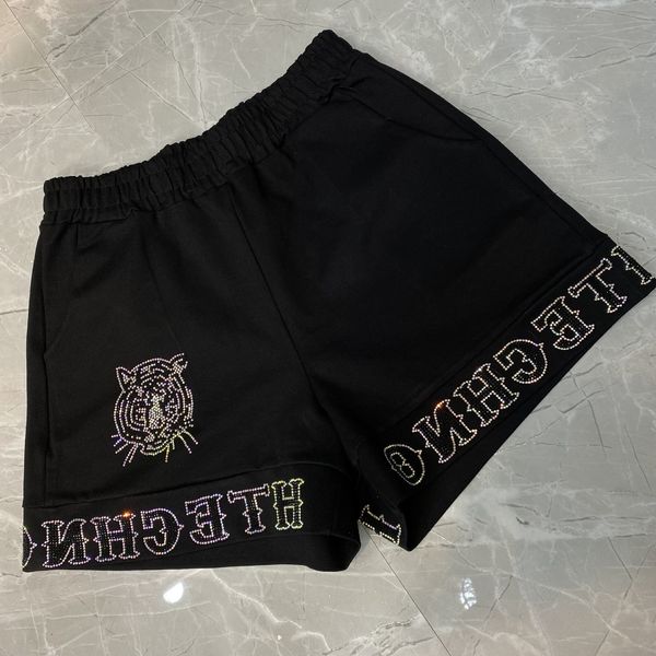 women's shorts pattern glitter letter for women high waist pants solid color elastic short trousers all matching 230320, White;black
women's shorts pattern glitter letter for women high waist pants solid color elastic short trousers all matching 230320, White;black