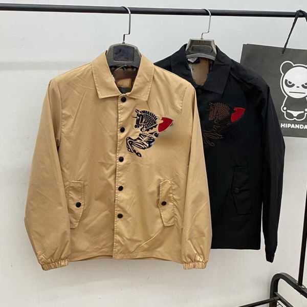 luxury colthing mens jacket tb warhorse embroidered cardigan coat burb designer jacket slim fit casual men lapel jackets, Black;brown
luxury colthing mens jacket tb warhorse embroidered cardigan coat burb designer jacket slim fit casual men lapel jackets, Black;brown