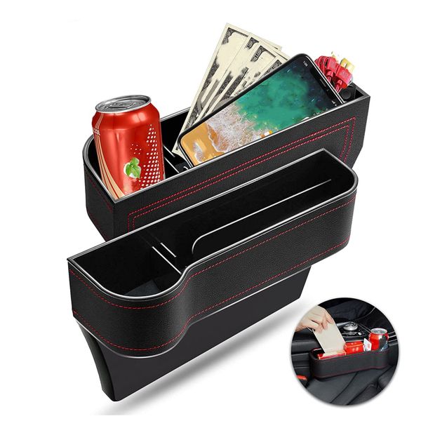 new multifunctional seat side organizer cup holder for cars leather auto seat gap filler storage box seat pocket stowing tidying
new multifunctional seat side organizer cup holder for cars leather auto seat gap filler storage box seat pocket stowing tidying
