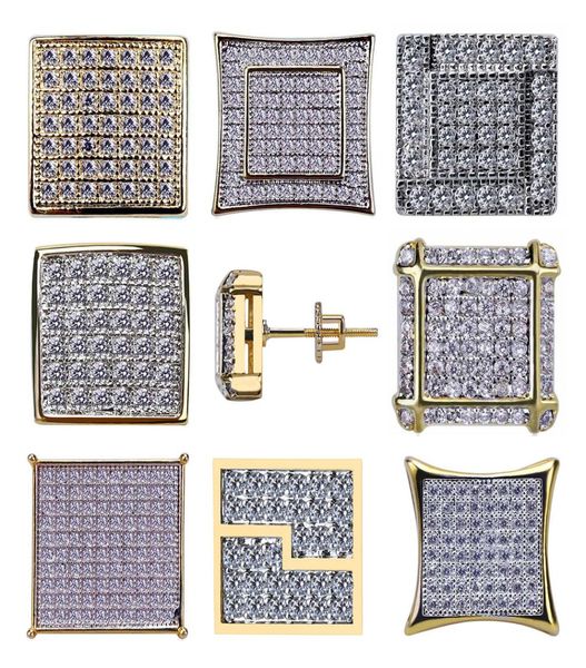 18k gold hip hop cz zircon square earring studs 0716cm for men and womens gifts iced out diamond stud earrings punk rock rapper7465255, Golden;silver
18k gold hip hop cz zircon square earring studs 0716cm for men and womens gifts iced out diamond stud earrings punk rock rapper7465255, Golden;silver