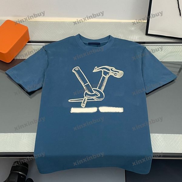 xinxinbuy men designer tee t shirt 23ss paris multiple tools letter embroidery short sleeve cotton women black white khaki xs-2xl, Black;brown
xinxinbuy men designer tee t shirt 23ss paris multiple tools letter embroidery short sleeve cotton women black white khaki xs-2xl, Black;brown