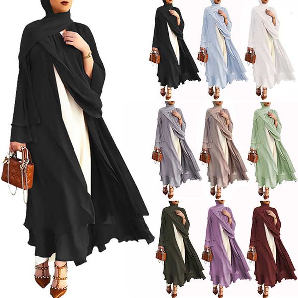 shipping kimono drop open new modest layered chiffon long sleeve cardigan islamic clothing women muslim dress dubai abaya, Black;gray
shipping kimono drop open new modest layered chiffon long sleeve cardigan islamic clothing women muslim dress dubai abaya, Black;gray