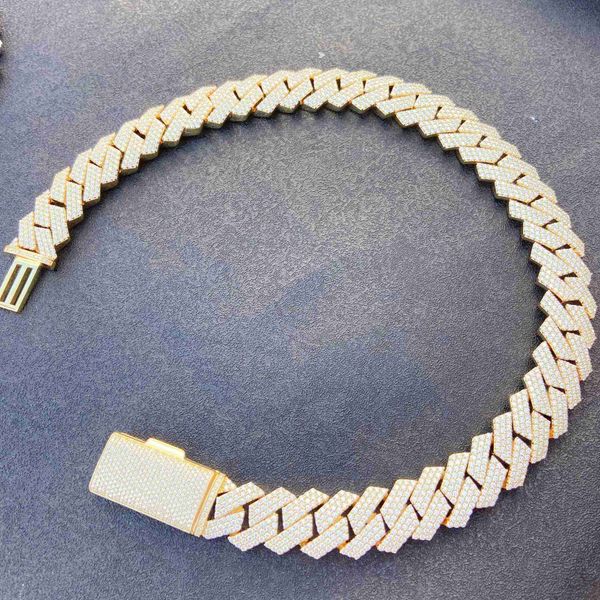 20mm width hand setting iced moissanite diamond 18k gold plated necklaces for men 925 sterling silver necklace cuban chain
20mm width hand setting iced moissanite diamond 18k gold plated necklaces for men 925 sterling silver necklace cuban chain