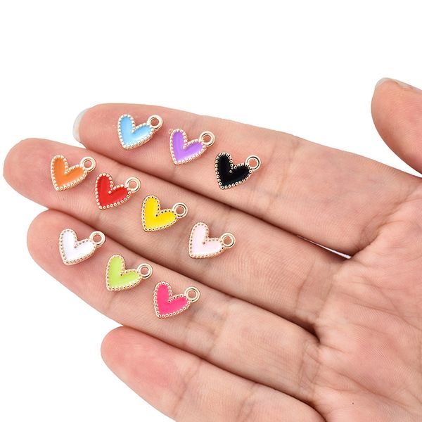300pcs multi color gold plated enamel heart charm love pendant for jewelry making diy fit bracelet necklace findings, Bronze;silver
300pcs multi color gold plated enamel heart charm love pendant for jewelry making diy fit bracelet necklace findings, Bronze;silver