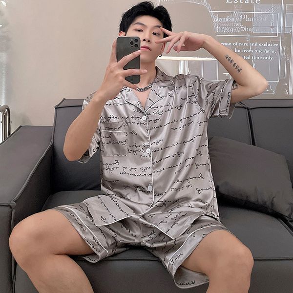 men's sleepwear men summer pajama for man large size silk pajamas for men shorts pants satin sleep wear pijamas pyjama mujer pajamas lo, Black;brown
men's sleepwear men summer pajama for man large size silk pajamas for men shorts pants satin sleep wear pijamas pyjama mujer pajamas lo, Black;brown