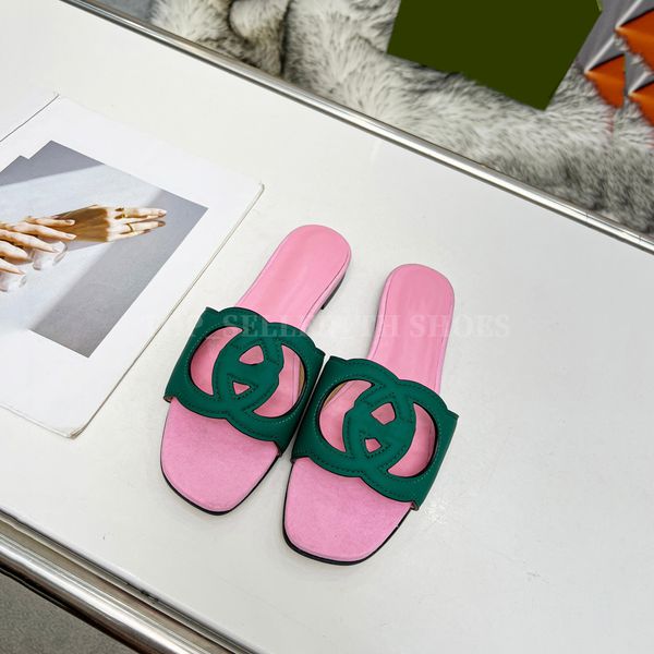 2023 interlockings cut-out slides designer sandals women suede flat slipper italy hollowed dress shoes with box, Black
2023 interlockings cut-out slides designer sandals women suede flat slipper italy hollowed dress shoes with box, Black