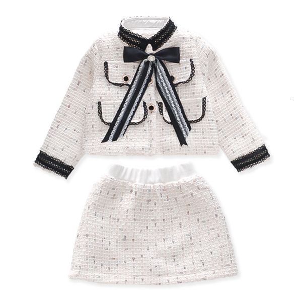 clothing sets 2pcs girls tweed kids spring autumn long sleeves princess and skirt elegant designed uniform luxury party clothes 1 8ys 230317, White
clothing sets 2pcs girls tweed kids spring autumn long sleeves princess and skirt elegant designed uniform luxury party clothes 1 8ys 230317, White