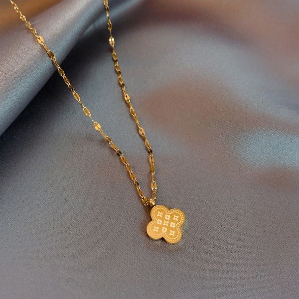 imitation clover textured charm bracelet necklace brand jewelry for women gift, Golden;silver
imitation clover textured charm bracelet necklace brand jewelry for women gift, Golden;silver