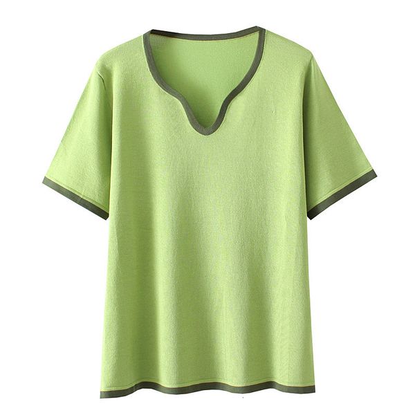 women's t-shirt plus size t-shirt for women clothes fashion casual ice silk knitted peach collar contrast color tee summer 230320, White
women's t-shirt plus size t-shirt for women clothes fashion casual ice silk knitted peach collar contrast color tee summer 230320, White