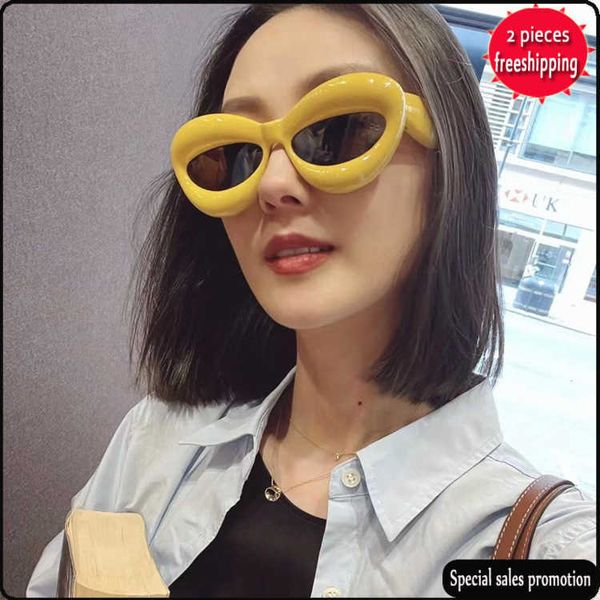 brand design sunglasses 2023 luo yijia lips personalized net red ins same lw40097 uv400 high quality, White;black
brand design sunglasses 2023 luo yijia lips personalized net red ins same lw40097 uv400 high quality, White;black