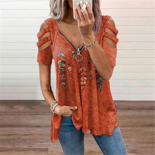 women's tshirt women print summer casual short sleeve loose ladies streetwear oversized t shirt boho 230317, White
women's tshirt women print summer casual short sleeve loose ladies streetwear oversized t shirt boho 230317, White