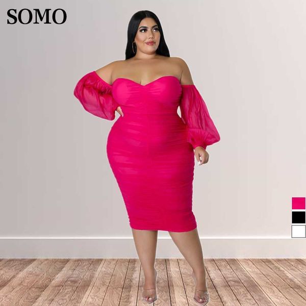 plus size dresses solid color off shoulder mesh sleeve bodycon dress pleated evening gown for women wholesale dropshipping 230307, Black
plus size dresses solid color off shoulder mesh sleeve bodycon dress pleated evening gown for women wholesale dropshipping 230307, Black
