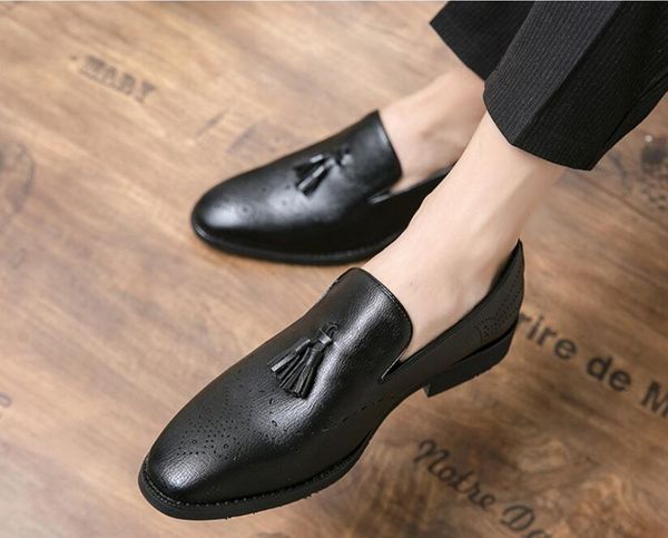 new mens loafers designers shoes genuine leather men fashion business office work formal dress shoes brand designer party weddings flat shoe, Black
new mens loafers designers shoes genuine leather men fashion business office work formal dress shoes brand designer party weddings flat shoe, Black