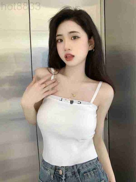 women's knits & tees designer 2023 new korean slim fit inner wear casual fashion small strap letter knit spicy girl ffkg, White
women's knits & tees designer 2023 new korean slim fit inner wear casual fashion small strap letter knit spicy girl ffkg, White