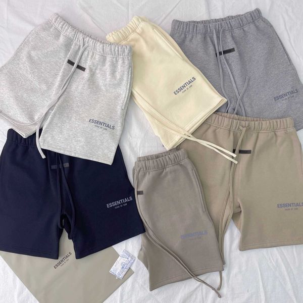 men's shorts fog essentials reflective letter drawstring shorts men and women, White;black
men's shorts fog essentials reflective letter drawstring shorts men and women, White;black