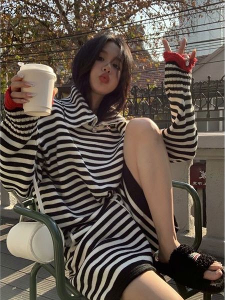 womens two piece pants sets women casual shorts pullovers long sleeve striped spring elegant soft trendy korean retro female chic daily hara, White
womens two piece pants sets women casual shorts pullovers long sleeve striped spring elegant soft trendy korean retro female chic daily hara, White