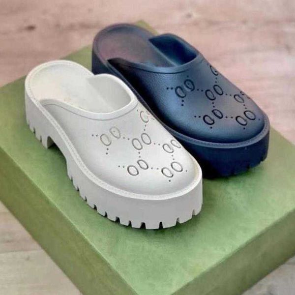 slippers 2023 men's slip on sandal women's platform perforated g hollow shoes jelly colors high heel summer rubber lug sole mules, Black
slippers 2023 men's slip on sandal women's platform perforated g hollow shoes jelly colors high heel summer rubber lug sole mules, Black