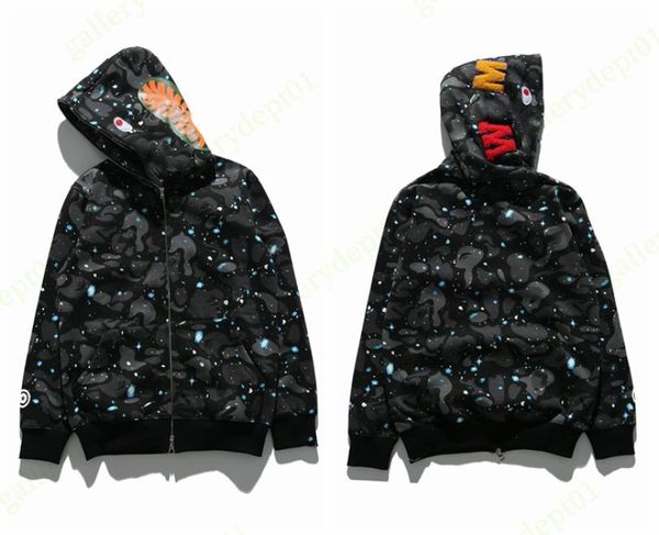 men shark zip hoodie hoodies designer clothes mens sweater sweatshirt jumper luminous camo pockets embroidery decoration streetwea5929428, Black
men shark zip hoodie hoodies designer clothes mens sweater sweatshirt jumper luminous camo pockets embroidery decoration streetwea5929428, Black