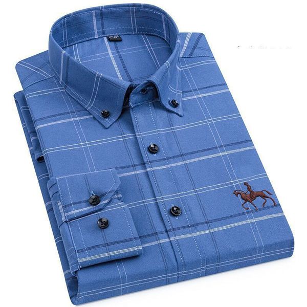 men's casual shirts 100% cotton oxford plaid solid striped shirt casual long sleeve embroidered horse slim fit camisa social korean cl, White;black
men's casual shirts 100% cotton oxford plaid solid striped shirt casual long sleeve embroidered horse slim fit camisa social korean cl, White;black