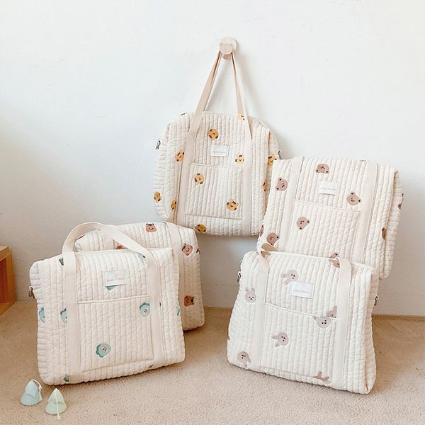 diaper bags korean born baby care mummy shoulder bear embroidery quilted stroller storage organizer large messenger 230317
diaper bags korean born baby care mummy shoulder bear embroidery quilted stroller storage organizer large messenger 230317