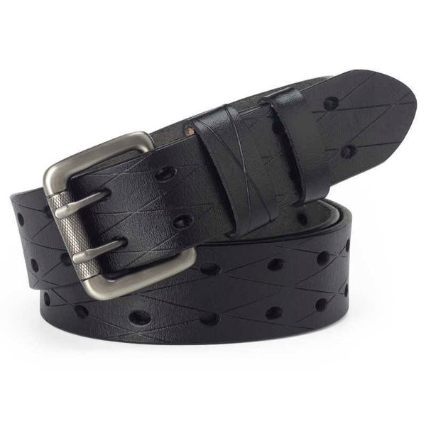 belts men's leather double needle buckle classic tow row hole jeans belt cowboy w0317, Black;brown
belts men's leather double needle buckle classic tow row hole jeans belt cowboy w0317, Black;brown