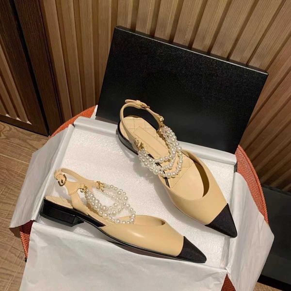 dress shoes high version small fragrant flat sole single shoes women's pearl chain leather pointed toe wrap french color contrast back, Black
dress shoes high version small fragrant flat sole single shoes women's pearl chain leather pointed toe wrap french color contrast back, Black