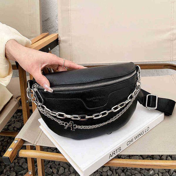 luxury women leather bag waist thick chain shoulder crossbody chest female belt sac designer brand handbags 220609
luxury women leather bag waist thick chain shoulder crossbody chest female belt sac designer brand handbags 220609