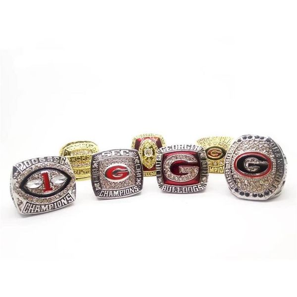 georgia bulldog alloy diamond championship ring men's size 11 7 pieces set2584, Golden;silver
georgia bulldog alloy diamond championship ring men's size 11 7 pieces set2584, Golden;silver