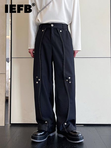 men's pants iefb men pants dark design multi metal buckle male long trousers niche korean fashion solid color wide leg casual 230320, Black
men's pants iefb men pants dark design multi metal buckle male long trousers niche korean fashion solid color wide leg casual 230320, Black