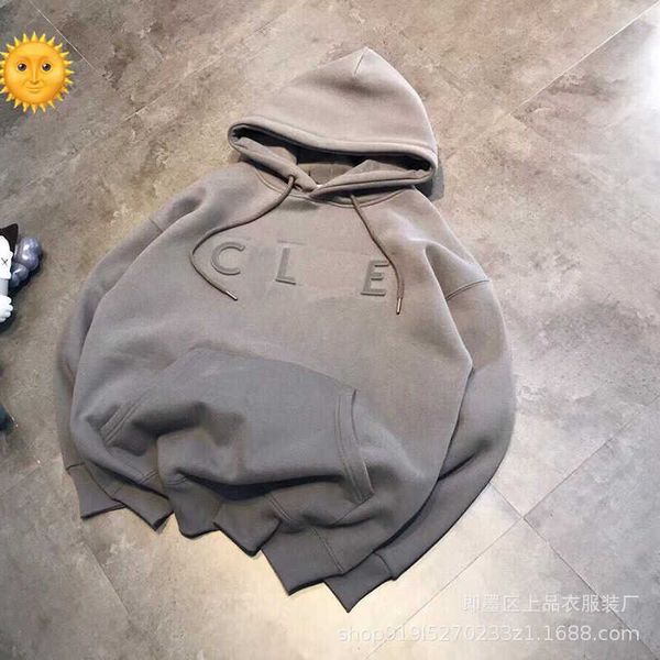 women's hoodies winter new 3d embossed letter steel print plush hooded sweater men's and women's casual loose pullover, Black
women's hoodies winter new 3d embossed letter steel print plush hooded sweater men's and women's casual loose pullover, Black