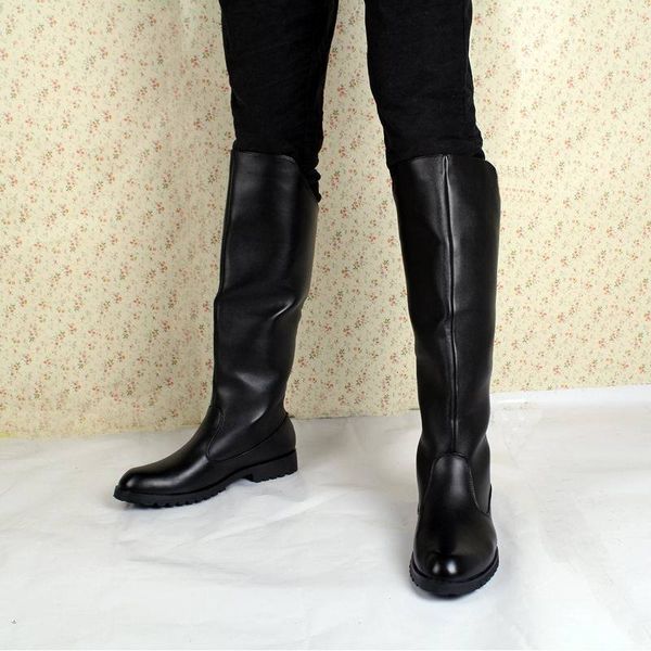 boots fashion mens black knee high british desiger back zip long motorcycle shoes antique cosplay army botas casual comfort warm 230320
boots fashion mens black knee high british desiger back zip long motorcycle shoes antique cosplay army botas casual comfort warm 230320