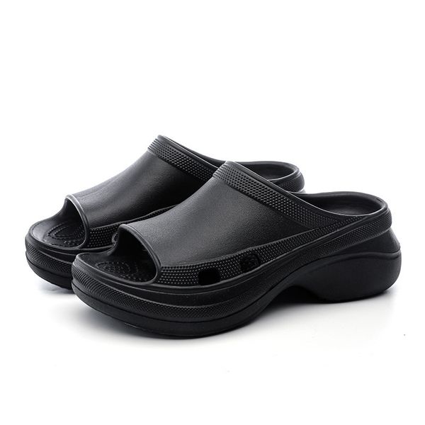 slippers platform womens summer flipflops non slip outdoor fashion 230320, Black