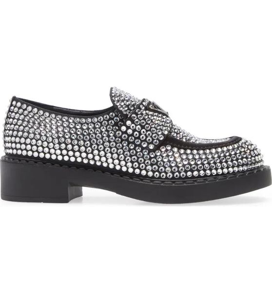 women shoes milano logo sparkling crystal loafers perfect fashion bling loafers, Black
women shoes milano logo sparkling crystal loafers perfect fashion bling loafers, Black