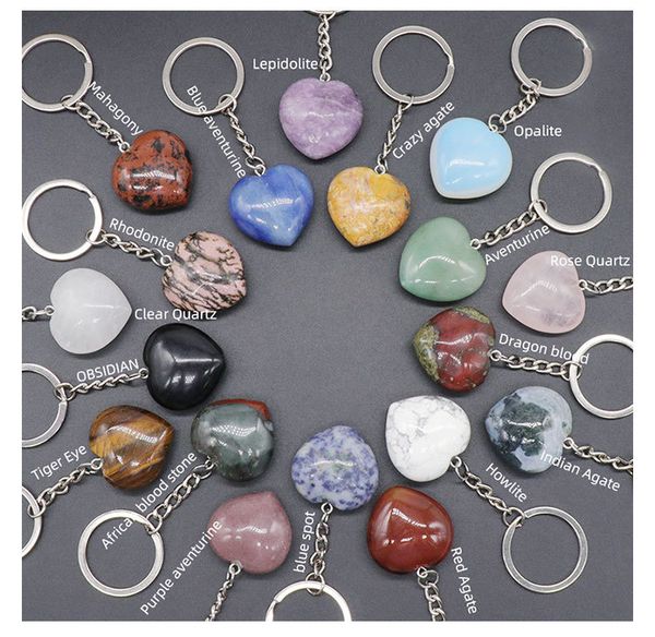 natural stone 30mm heart key rings keychains healing crystal rose quartz obsidian red agatecar decor key chain keyholder, Slivery;golden
natural stone 30mm heart key rings keychains healing crystal rose quartz obsidian red agatecar decor key chain keyholder, Slivery;golden