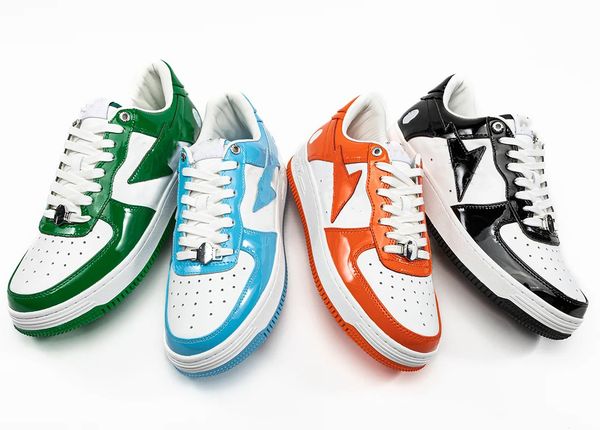 bapestas sk8 sta mens running shoes pastel pink patent leather camo combo green black white suede tokyo suede heel beige men women trainers
bapestas sk8 sta mens running shoes pastel pink patent leather camo combo green black white suede tokyo suede heel beige men women trainers
