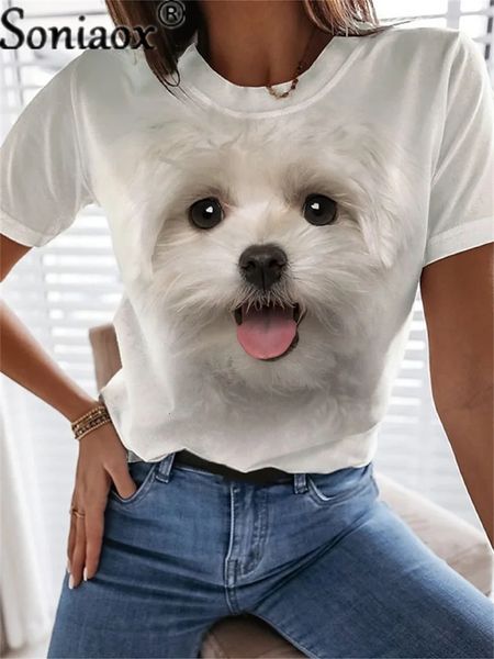 women's tshirt cute animals print female tees 2023 summer casual short sleeve splicing o neck women korean version versatile basic 230, White
women's tshirt cute animals print female tees 2023 summer casual short sleeve splicing o neck women korean version versatile basic 230, White
