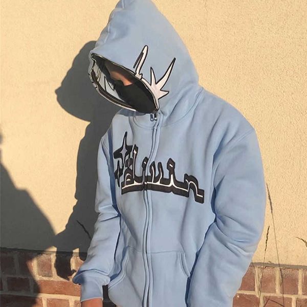 hip hop hooded sweater men women sweatshirt zip jacket y2k designer hoodie punk style hoodies cardigan coat fashion oversize hoody, Black
hip hop hooded sweater men women sweatshirt zip jacket y2k designer hoodie punk style hoodies cardigan coat fashion oversize hoody, Black