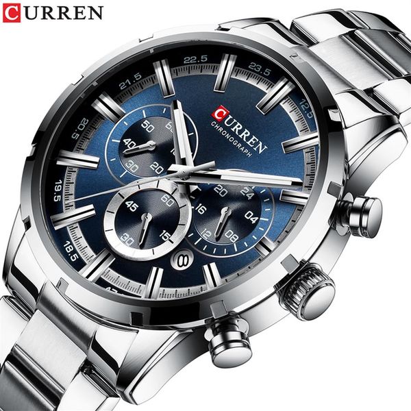 relogio masculino curren fashion mens watches brand luxury wrist quartz clock men waterproof chronograph 220329251e, Slivery;brown
relogio masculino curren fashion mens watches brand luxury wrist quartz clock men waterproof chronograph 220329251e, Slivery;brown