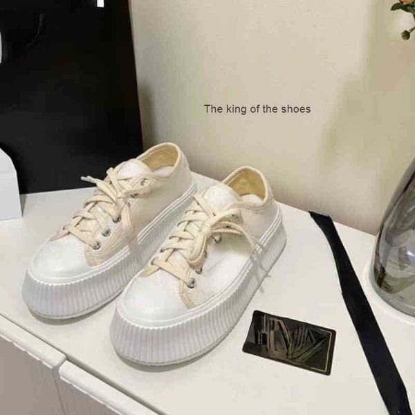 high version fragrant brand c biscuit muffin thick soled high canvas fashion versatile casual lace up small white shoes women, Black
high version fragrant brand c biscuit muffin thick soled high canvas fashion versatile casual lace up small white shoes women, Black
