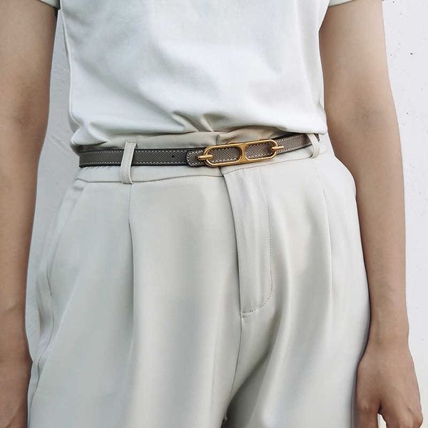 genuine leather thin belt for women fashion double-sided cow small 100 matching skirts dress waist up pants, Silver
genuine leather thin belt for women fashion double-sided cow small 100 matching skirts dress waist up pants, Silver